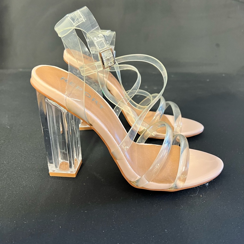 NWT Report Lucite Heel